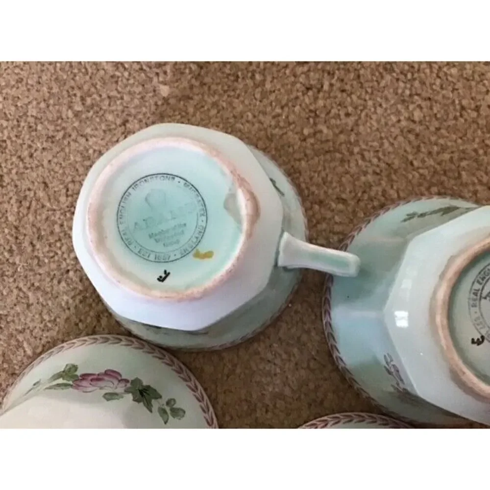 4 ADAMS REAL ENGLISH IRONSTONE CUPS
